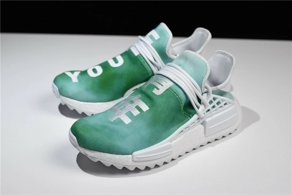2018 Pharrell X Adidas NMD Human Race "China Exclusive" Youth Green/Footwear White F99670 4 2018 Pharrell X Adidas NMD Human Race "China Exclusive" Youth Green/Footwear White F99670 - Image 3