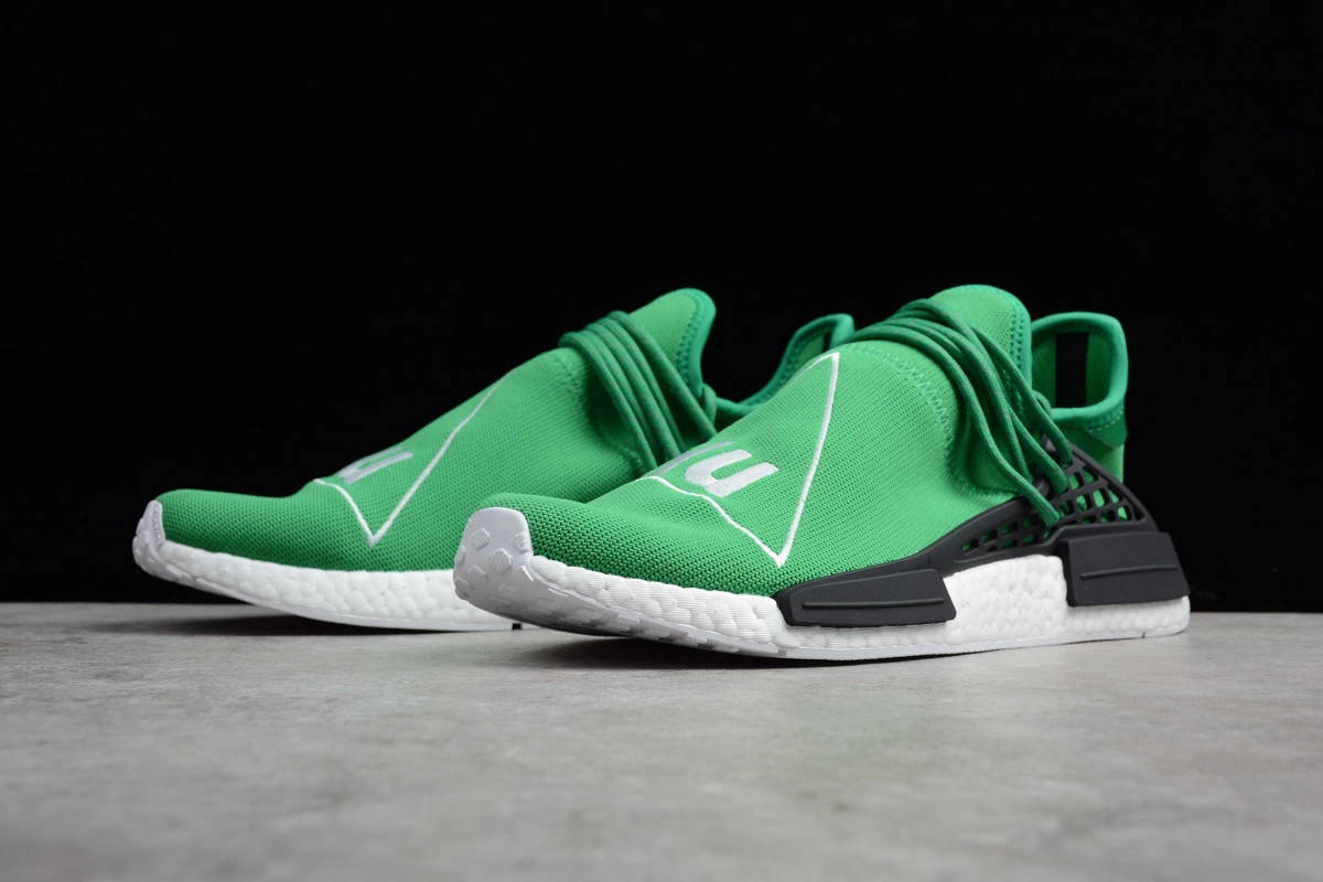 Pharrell X Adidas NMD Human Race Green/Footwear White-Black BB0620 9 Pharrell X Adidas NMD Human Race Green/Footwear White-Black BB0620 - Image 7