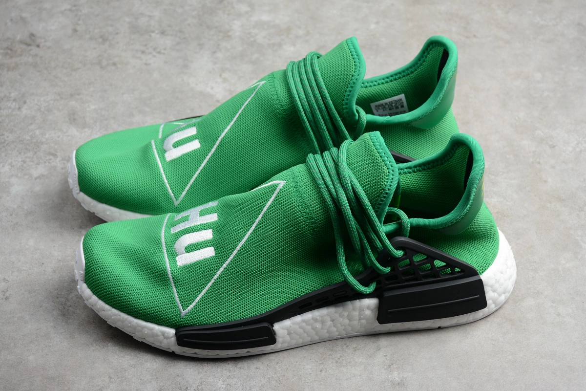 Pharrell X Adidas NMD Human Race Green/Footwear White-Black BB0620 5 Pharrell X Adidas NMD Human Race Green/Footwear White-Black BB0620 - Image 3