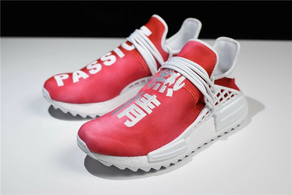 2018 Pharrell X Adidas Originals Hu NMD "China Exclusive" Passion Red/Footwear White F99671 5 2018 Pharrell X Adidas Originals Hu NMD "China Exclusive" Passion Red/Footwear White F99671 - Image 3