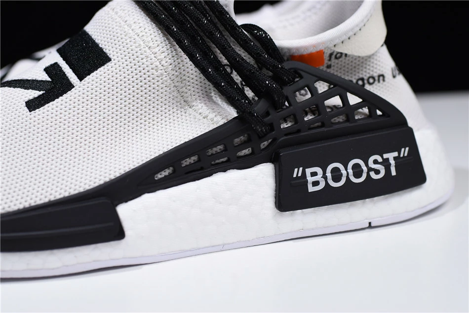 Virgil Abloh OFF-WHITE X Pharrell X Adidas NMD Hu Race Trail Light Grey/Black-White F99768 8 Virgil Abloh OFF-WHITE X Pharrell X Adidas NMD Hu Race Trail Light Grey/Black-White F99768 - Image 6