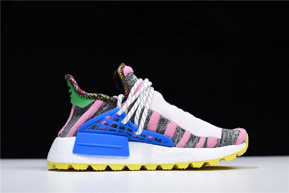 Women's Pharrell X Adidas NMD Hu "Solar Pack" Hi-Res Red/Bright Blue BB9531 4 Women's Pharrell X Adidas NMD Hu "Solar Pack" Hi-Res Red/Bright Blue BB9531 - Image 2