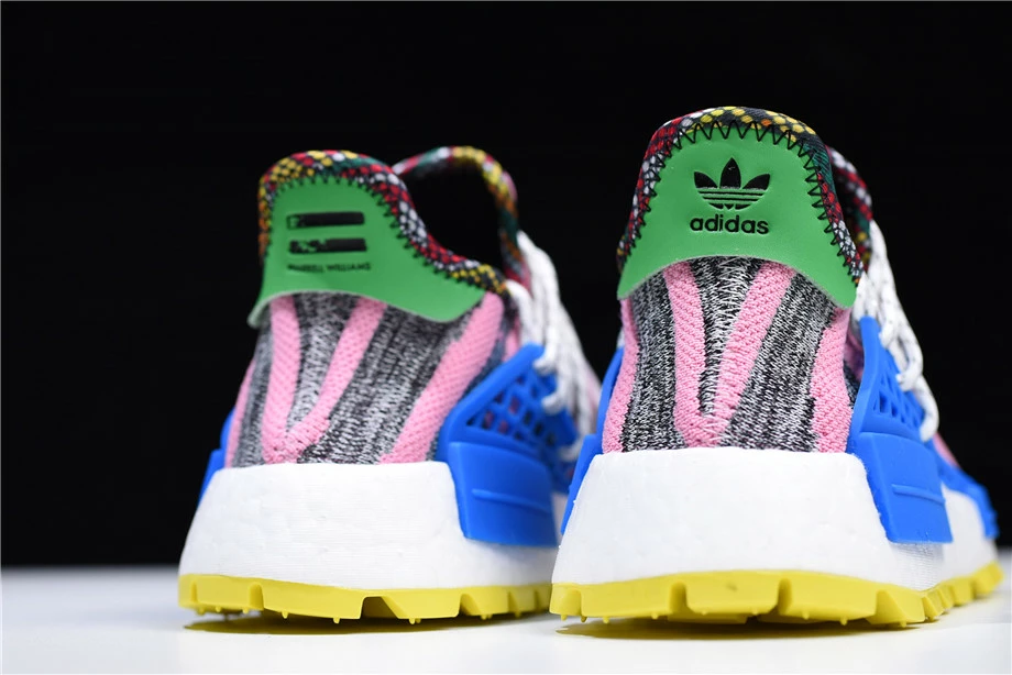 Women's Pharrell X Adidas NMD Hu "Solar Pack" Hi-Res Red/Bright Blue BB9531 7 Women's Pharrell X Adidas NMD Hu "Solar Pack" Hi-Res Red/Bright Blue BB9531 - Image 5