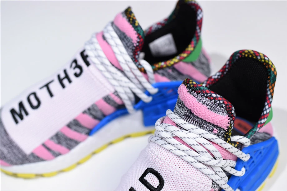 Women's Pharrell X Adidas NMD Hu "Solar Pack" Hi-Res Red/Bright Blue BB9531 9 Women's Pharrell X Adidas NMD Hu "Solar Pack" Hi-Res Red/Bright Blue BB9531 - Image 7