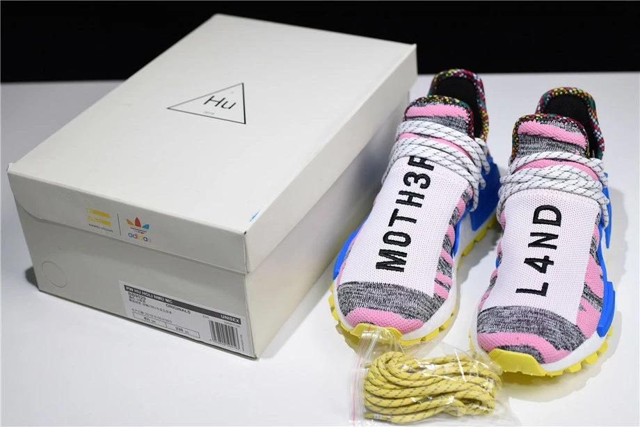 Women's Pharrell X Adidas NMD Hu "Solar Pack" Hi-Res Red/Bright Blue BB9531 11 Women's Pharrell X Adidas NMD Hu "Solar Pack" Hi-Res Red/Bright Blue BB9531 - Image 9