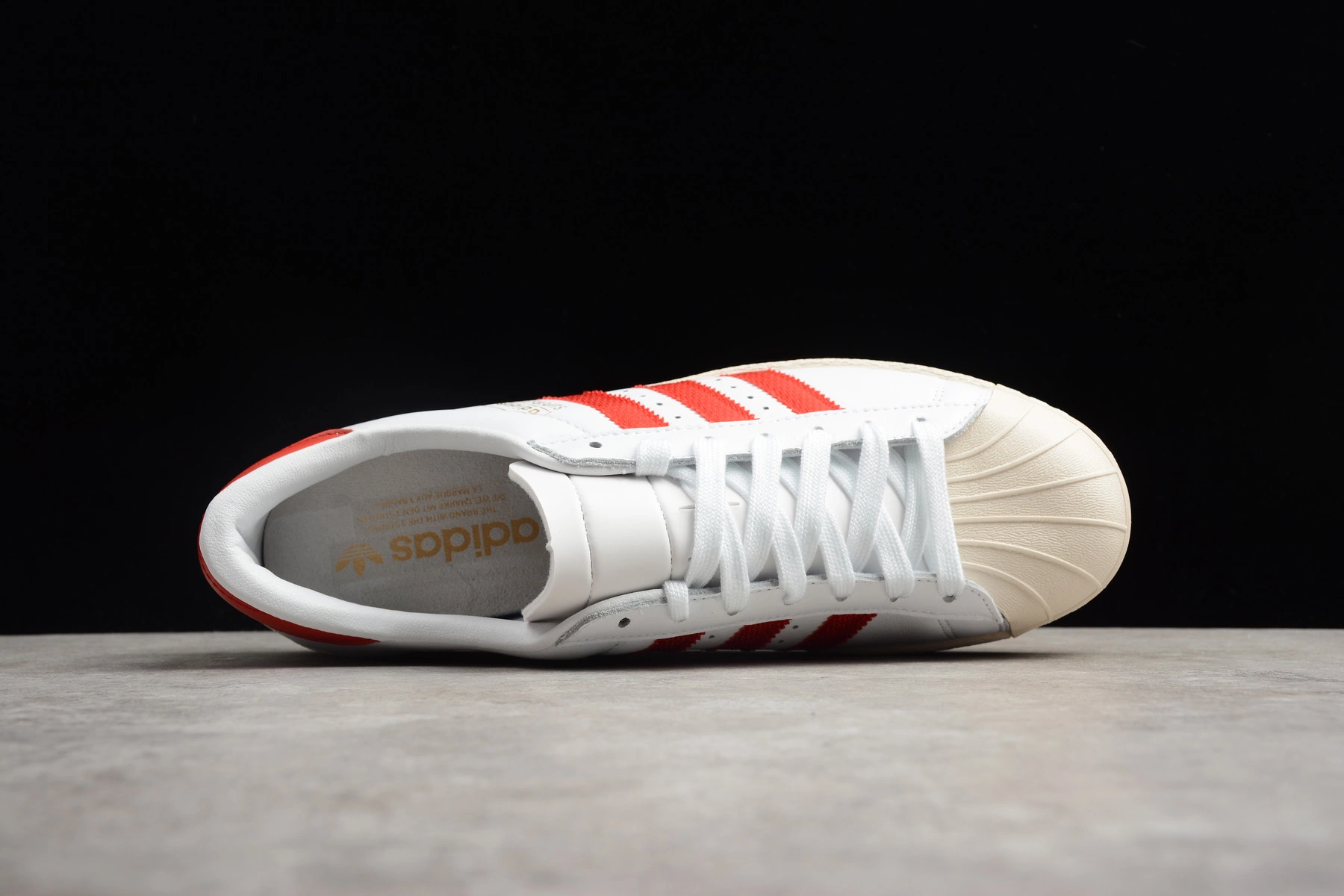 Adidas Originals Superstar OG White/Red Shoes CQ2477 For Sale 8 Adidas Originals Superstar OG White/Red Shoes CQ2477 For Sale - Image 6