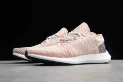 Women's Adidas Pure Boost GO Pink/White-Blue Shoes AH2326 -Adidas Yeezy shop adidas Pure Boost GO Pink White Blue Shoes 2